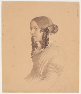 Retrato feminino (Helene v. Germadt) de Lorenz Frølich