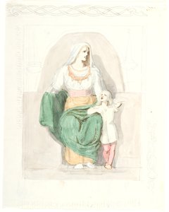 Frigga com Gersimi de Lorenz Frølich