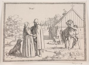 Ilustração para o poema de Adam Oehlenschläger «As duas torres da igreja» de Lorenz Frølich