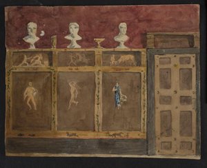 Decorações murais para Valhøj 1838/1839 de Lorenz Frølich