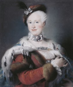 Retrato de Infanta Maria Luisa de Espanha 1745-1792, Santa Imperatriz Romana, 1763