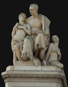 Monumento ao Conde Nikolai Nikitich Demidov na Piazza Demidoff em Florença, 1830-1850