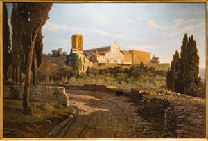 Vista da Igreja de St. Miniato al Monte de Lorenzo Gelati