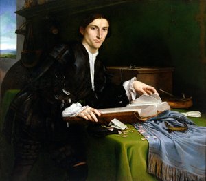 Homem nobre, no seu estúdio (após o restauro)