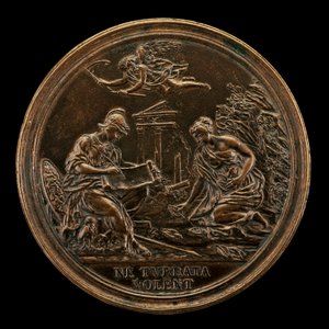 Alegoria com Minerva, Time, e uma Sybil [ao contrário], 1725. de Lorenzo Maria Weber