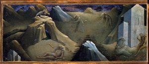 Episódio da Vida de São Onofrio ou Pintura Onuphrius de Lorenzo Monaco (1370-1423)