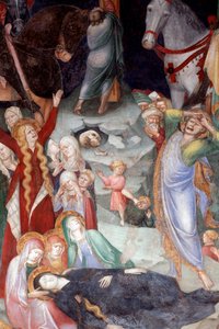 A Crucificação, detalhe (Fresco de Lorenzo Salimbeni