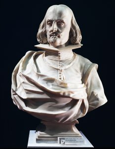 Busto de mármore de Domenico Petra, de Lorenzo Vaccaro (1655-1706), Igreja de São Pedro em Maiella, Nápoles, Itália de Lorenzo Vaccaro