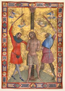 Miniatura de uma Mariegola: The Flagellation, c. 1350-1375.