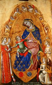 Casamento Místico de Santa Catarina de Alexandria de Lorenzo Veneziano