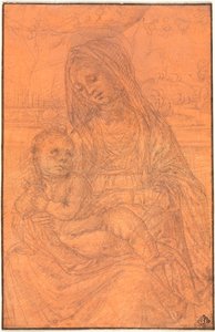 A Virgem e o Menino, c. 1510 de Lorenzo di Credi