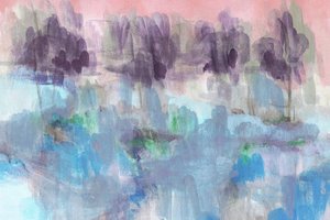 Paisagem abstrata e onírica