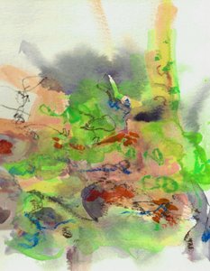 Abstrato Orgânico Vibrante de Lori Ann Folz