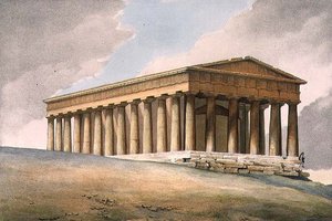 O Templo de Theseus em Atenas de Louis (after) Dupre