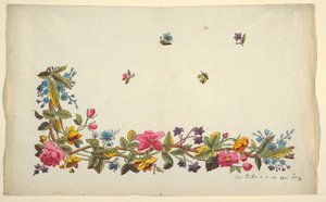 Design floral para têxteis impressos