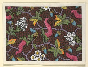 Design floral para tecidos estampados