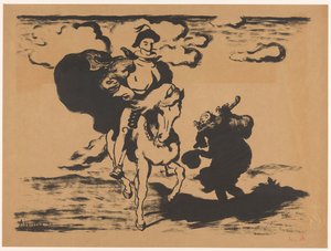 Cavaleiro e mendigo de Louis Anquetin