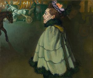 Mulher nos Champs-Elysees ( Champs Elysees) por noite par Anquetin, Louis (1861-1932) de Louis Anquetin