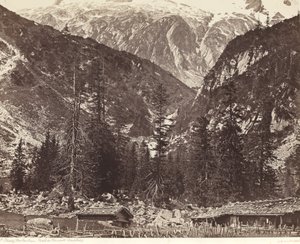 Chalet de Handeck, Hasli Valley, Cantão de Berna, Suíça de Louis Auguste Bisson and Auguste Rosalie Bisson