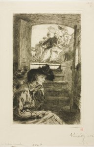 No Bateau-Mouche de Louis Auguste Lepère