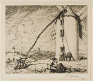 O Moulin des Chapelles de Louis Auguste Lepère