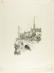 Ponte Saint-Michel de Louis Auguste Lepère