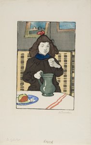 Menina com panela de Louis Auguste Lepère