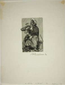 Comerciante de Serpentes de Louis Auguste Lepère