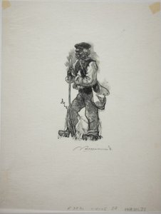 Caçador de Serpentes de Louis Auguste Lepère