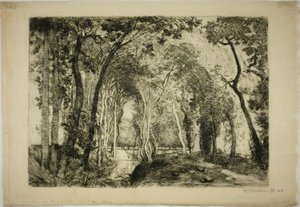 Sous Bois, em Rigonette de Louis Auguste Lepère