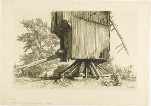 O moinho de vento de Lidor de Louis Auguste Lepère