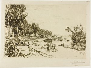 O caminho para Billancourt de Louis Auguste Lepère
