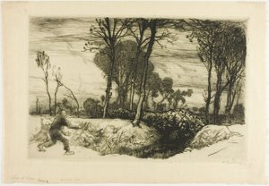 Noite de inverno de Louis Auguste Lepère