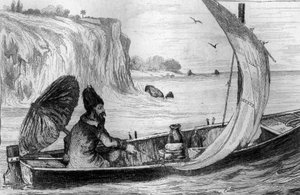 Fui impulsionado pela gravura atual depois do desenho de M. de Sainson para o Livro de Daniel Defoe (De foe) "Robinson Crusoe" edição francesa de 1837.