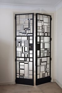 Conjunto de portas, c.1928 (vidro e ferro patinado)