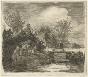 Pescadores por um rio de Louis Bernard Coclers