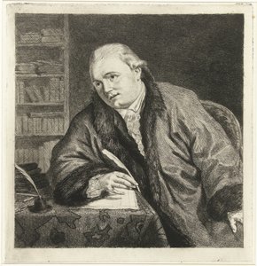 Retrato do compositor e gravador Johan Antoni Kauclitz Colizzi de Louis Bernard Coclers