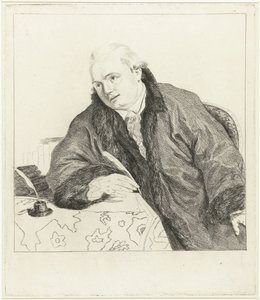 Retrato do compositor e gravador Johan Antoni Kauclitz Colizzi de Louis Bernard Coclers