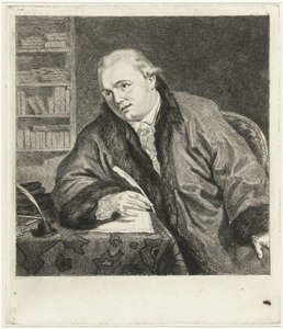 Retrato do compositor e gravador Johan Antoni Kauclitz Colizzi de Louis Bernard Coclers