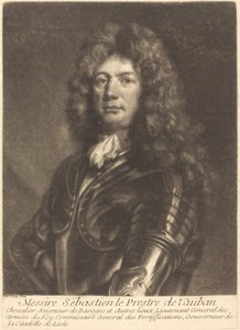 Retrato de M. Sébastien Le Prestre por Vauban de Louis Bernard after François de Troy
