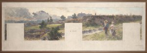 Esboço da Câmara Municipal de Bagnolet: Vistas dos arredores de Bagnolet. L