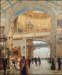 A Galerie des machines da Feira Mundial em Paris 1889, 1890.