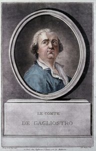 Giuseppe Balsamo, este Alexandre, Conde de Cagliostro (1743 - 1795) por Brion de la Tour de Louis Brion de la Tour fils