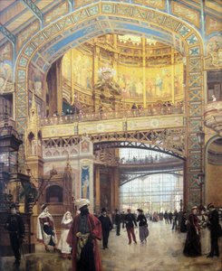 Francês: Le Dôme Central de la Galerie des Machines lors de l