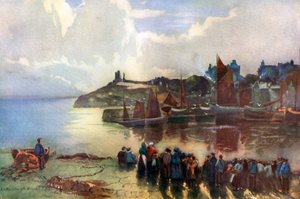 Castelo de Tenby e porto, Pembrokeshire, País de Gales, 1924-1926