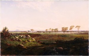 Derrapagem de lã do Monte Fyans Perto de Camperdown, 1869