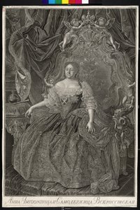Imperatriz da Rússia Ana Ioannovna de Louis Caravaque