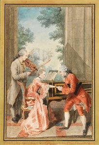 Mademoiselle Delong de Genève, Monsieur Philippe e Monsieur de Texier (aguarela)