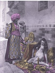 Osbech e os cativos, ilustração de Decameron de Boccaccio publicada pela Navarre Society 1930