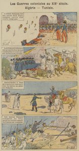 Guerras coloniais no século XIX, Argélia, Tunísia (cor litho) de Louis Charles (after) Bombled
